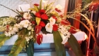 arrangement de fleurs funéraire